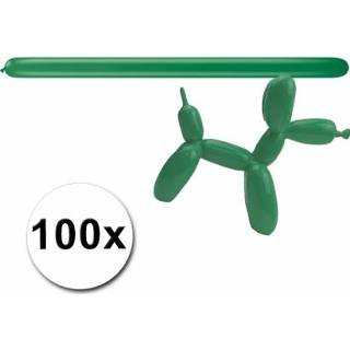 👉 Model leer ballon active groene Modelleerballon zak met 100 stuks