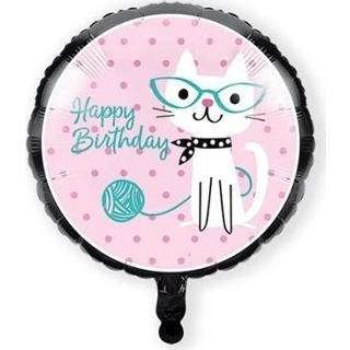 👉 Folie ballon active roze Thema folieballon katten 46 cm