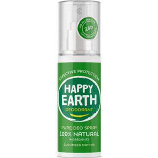 👉 Deodorant active 6x Happy Earth Pure Spray Cucumber Matcha 100 ml
