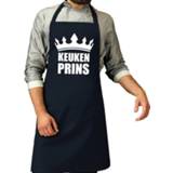 👉 Schort active mannen Keuken Prins barbeque / keukenschort navy voor heren