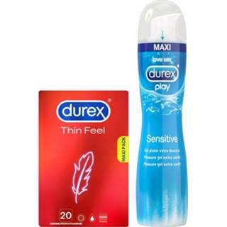 👉 Condoom active Durex Thin Feel Condooms en Sensitive Glijmiddel Pakket