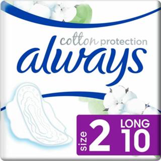 👉 Always Maandverband Bio Cotton Protection Ultra Night met Vleugels 9 stuks