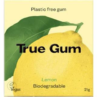 👉 Kauwgom plastic active True Gum Vrije Lemon 21 gr 5745000121045