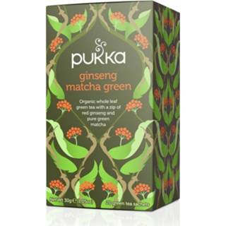 👉 Ginseng donkergroen active Pukka Thee Matcha Green 20 stuks 5060229014535