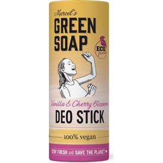 👉 Deodorant stick donkergroen active Marcel's Green Soap Vanille&Kersenbloesem 40 gram 8719325558531