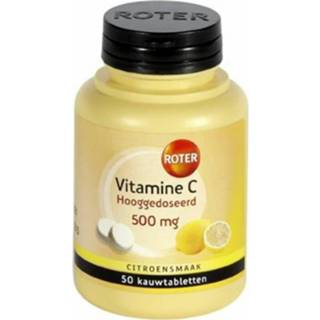 👉 3x Roter Vitamine C Hooggedoseerd 500mg Citroen 50 kauwtabletten