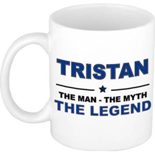 👉 Beker keramiek active mannen Tristan The man, myth legend verjaardagscadeau mok / 300 ml