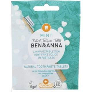 👉 Active Ben&Anna Tandenpoets Tabletten Naturel Met Fluoride 100 4260491220783