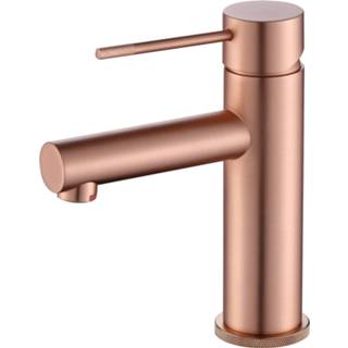 👉 Wastafelkraan ros goud messing modern opbouw mengkraan lyon Best Design Rosé 7439656545550