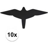 👉 Raam sticker active 10x Vogel raamstickers / anti inslag stickers 'valk' 14 cm