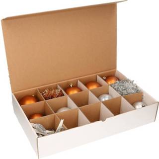 👉 Kerstbal active 3x vakjesdoos met 15 vakken van 10 cm