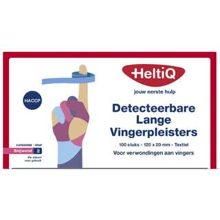 Vingerpleister textiel active Heltiq Vingerpleisters Detecteerbaar 120x20 mm 100 stuks 8717484005040