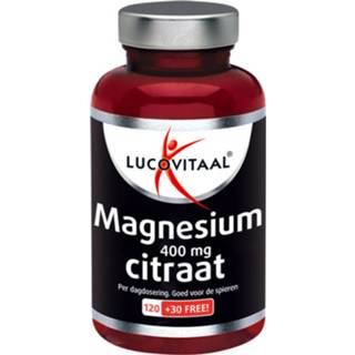 👉 Magnesium active 3x Lucovitaal Citraat 400mg 150 tabletten 6019941686659