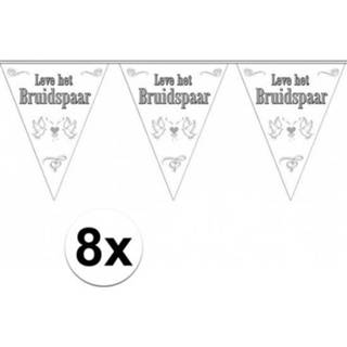 👉 Vlaggen lijn active Vlaggenlijnen voor het huwelijks bruidspaar 8x stuks