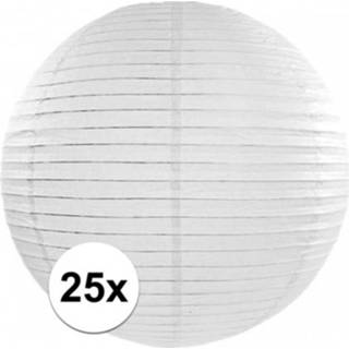 👉 Lampion active witte 25x bol lampionnen van 35 cm