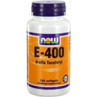 👉 Vitamine active NOW E 400iu D Alpha Toco 100 softgels 733739100429