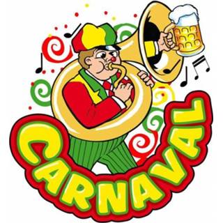 👉 Raam sticker plastic active Carnaval deco raamstickers muzikant van 35 x 40 cm