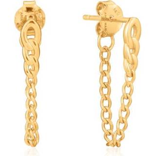 👉 Oorknop goudkleurige active Curb Chain Oorknoppen van Ania Haie