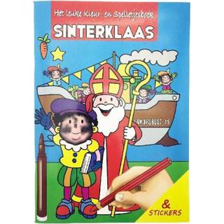 👉 Sinterklaas Kleur- en Spelletjesboek met Stickers A4