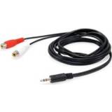 👉 Audiokabel zwart Equip 147093 audio kabel 250 m 2 x RCA 3.5mm 4015867225172