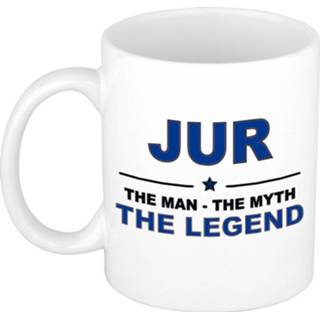 👉 Beker mannen Jur The man, myth legend cadeau koffie mok / thee 300 ml