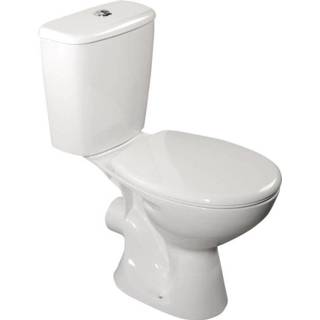 👉 Zitting wit keramiek spoel staand juan Aqualine toilet zonder 6013929743785