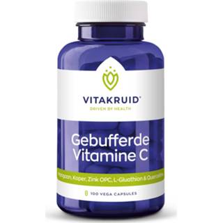 👉 Vitamine active Vitakruid Gebufferde C 100 vega capsules 8717438690056