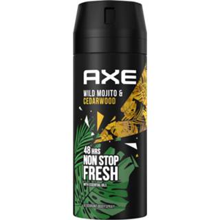 👉 Deodorant donkergroen active Axe en Bodyspray Green Mojito + Cedarwood 150 ml 8720181027680