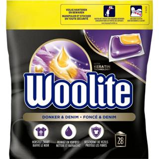 👉 Wasmiddel zwart active 8x Woolite Donker&Denim 28 stuks
