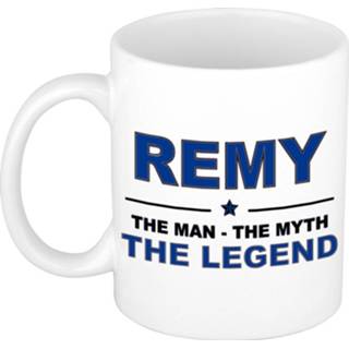 👉 Beker keramiek active mannen Remy The man, myth legend verjaardagscadeau mok / 300 ml