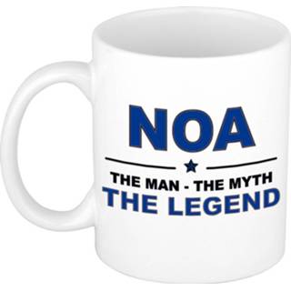 👉 Koffiemok mannen Namen / theebeker Noa The man, myth legend 300 ml