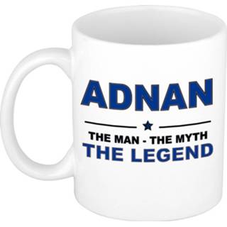 👉 Beker mannen Adnan The man, myth legend cadeau koffie mok / thee 300 ml