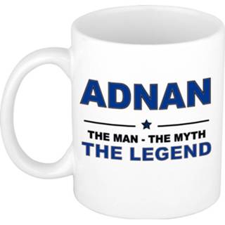 Beker mannen Adnan The man, myth legend cadeau koffie mok / thee 300 ml