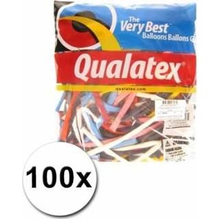 👉 Model leer ballon active Qualatex modelleerballonnen gekleurd 100 stuks