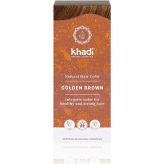 👉 Haarkleuring bruin active Khadi Golden Brown 100 gram 4260378049704