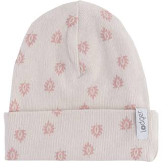 👉 Beanie active Lodger Print Rib - Tan 8719033401341