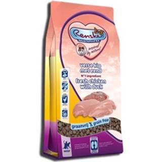👉 4x Renske Super Premium Droog Kat Senior Kip&Eend 1,5 kg