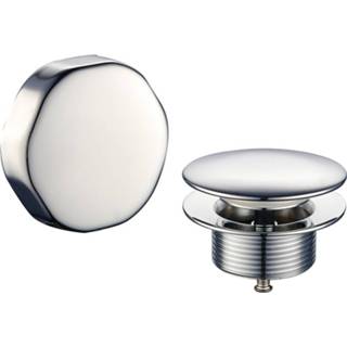 👉 Chroom luxe Knop/plug Badoverloop Wiesbaden Inclusief Badvulfunctie 8719956084430
