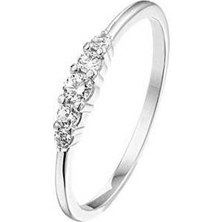 👉 Zirkonia zilveren active Ring met Rij