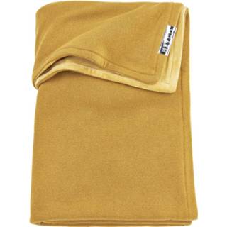 👉 Wiegdeken goud active Meyco Knit Basic Velvet 75x100 - Honey Gold 4054703340105 4054703340235