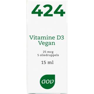 👉 Vitamine active AOV 424 D3 Vegan Oliedruppels 15 ml 8715687604244