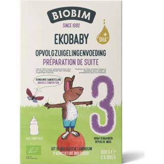 👉 Active baby's Biobim Zuigelingenvoeding Ekobaby 3 10+ mnd 600 g 8713445090889