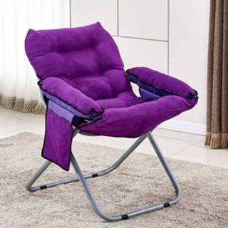 👉 Fauteuil paars active Creatieve luie opklapbare bank Woonkamer Enkele Tatami Lounge Chair (paars)