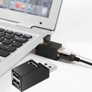 Active Draagbare mini 3 x USB 2.0-poorten HUB met lanyard 6922873194102