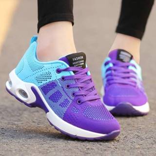👉 Schoenen 38 active vrouwen paars Damesschoenen Ademende mesh zachte zool sneakers, maat: (paars)