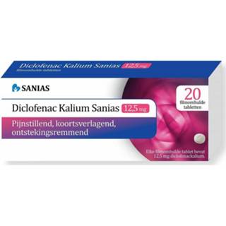 Kalium active Sanias Diclofenac 12,5 mg 20 tabletten 8716049005365