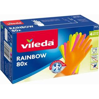 👉 Handschoenen active Vileda Rainbow 80 Stuks 4023103216587