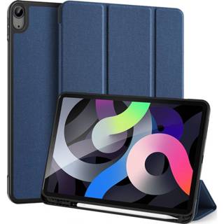 👉 Blauw active IPad Air 10.9 (2020) hoes - Dux Ducis Domo Book Case 8719793115175