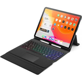 👉 Bluetooth toetsenbord zwart active IPad Pro 12.9 (2018) Case - QWERTY hoes verlichting Touchpad 8719793084723