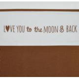 👉 Wieglaken active Meyco Love You To The Moon 75x100 cm. - Camel 4054703413427